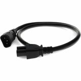 AddOn 10ft C14 Male to C15 Female 14AWG 100-250V at 15A Black Power Cable