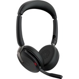 Jabra Evolve2 65 Flex Headset - Stereo - Wireless - Bluetooth - 98.4 ft - 20 Hz to 20 kHz - On-ear - Binaural - Supra-aural - MEMS Technology, Noise Cancelling Microphone - Noise Canceling