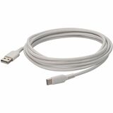 AddOn 2m (6.6ft) USB C Male to USB A 2.0 Male Sync and Charge White Cable