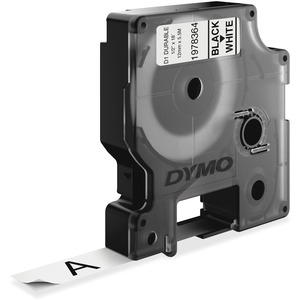 Dymo D1 Durable Labels - 1/2" Width - White - Water Resistant - 1 Each