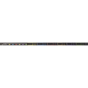 Eaton Basic rack PDU, 0U, 309-460P9 input, 17.3 kW max, 200-240V, 45A, 6 ft cord, Three-phase, Outlets: (21) C13 Outlet grip, (12) C19 Outlet grip