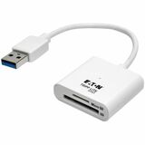 Eaton Tripp Lite Series USB 3.2 Gen 1 SuperSpeed SD/Micro SD Memory Card Media Reader with Built-In Cable, 6-in. (15.24 cm)