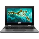 Asus Chromebook Flip CR1 CR1100FKA-YZ142T-L 11.6" Touchscreen Rugged Convertible 2 in 1 Chromebook - HD - Intel Celeron N5100 - 4 GB - 32 GB Flash Memory - Dark Gray