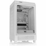 Thermaltake The Tower 200 Snow Mini Chassis - Mini-tower - White - Tempered Glass, SPCC - Mini ITX Motherboard Supported - 8 x Fan(s) Supported - 2 x Internal 3.5" Bay - 4 x External 2.5" Bay - 3x Slot(s) - 1 x Audio Out - Fan/Liquid Cooler
