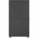 VERTIV VR Rack VR3357 Rack Cabinet - For Server, Storage, Switch, KVM Switch, Router, PDU, UPS - 48U Rack Height - 19" Rail Depth Enclosed Cabinet - Powder Coated Steel - 2253.12 lb Dynamic/Rolling Weight Capacity - 2998.29 lb Static/Stationary Weight Capacity