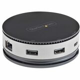 StarTech.com USB C Multiport Adapter - USB Type-C 10Gbps Mini Dock 4K 60Hz HDMI/DisplayPort/1080p VGA - 75W PD Passthrough, USB Hub & GbE