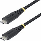 StarTech.com 6ft (1.8m) USB-C Charging Cable, 240W PD EPR, Dual-Layer Silicone/Braided Jacket, Rugged USB 2.0 Laptop Charge Cord, USB-IF