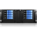 iStarUSA D Storm D-410-DE8 System Cabinet - Rack-mountable - Black, Blue - Zinc-coated Steel - 4U - 8 x Bay - ATX, EATX, Micro ATX Motherboard Supported - 2 x Fan(s) Supported - 8 x External 3.5" Bay - 7x Slot(s) - 1 x USB(s)