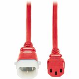 Eaton Tripp Lite Series PDU Power Cords, C13 to P-Lock C14 - Heavy-Duty, 15A, 250V, 14 AWG, 4 ft. (1.2 m), Red, 6 Pack
