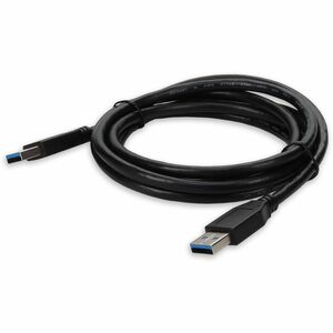 AddOn 15ft USB A 3.0 Male to Male Black Cable