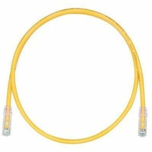 Panduit TX6A 10Gig Cat.6a UTP Patch Network Cable - 25 ft Category 6a Network Cable for Network Device - First End: 1 x RJ-45 Network - Male - Second End: 1 x RJ-45 Network - Male - 10 Gbit/s - Patch Cable - 24 AWG - Yellow