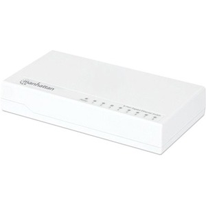 Manhattan 8-Port Gigabit Ethernet Switch - 8 Ports - Gigabit Ethernet - 10/100/1000Base-T - 2 Layer Supported - Twisted Pair - Desktop - 3 Year Limited Warranty