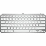 Logitech MX Keys Mini Minimalist Wireless Illuminated Keyboard, Compact, Bluetooth, USB-C, Pale Gray