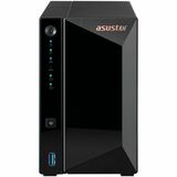 Asustor Drivestor 2 Pro Gen2 AS3302T v2, 2 Bay NAS Enclosure Network Storage, 1.7GHz Quad-Core, 2.5GbE Port, 2GB RAM DDR4, Network Attached Storage for Cloud Storage (Diskless)