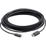 Vaddio 49 ft USB 3.2 Active Optical Cable - Type C to Type A - Black