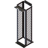 Ortronics MM20 Channel Rack, 16.25" Deep, 7 ft, 45 RU, Tapped, Black