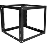 Claytek 9U 800mm Adjustable Wallmount Server Cabinet with 1U 24-port Cat6 Patch Panel