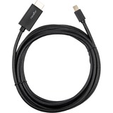 Rocstor Premium Mini DisplayPort to HDMI cable - 10 ft (3m) - 4K/2K - DisplayPort to HDMI Cable - For MacBook, Macbook Pro, Macbook Air, Mac Mini, Ultrabook, Projector, Desktop Computer - 10 ft - 1 Pack - 1 x Mini DisplayPort Male - 1 x HDMI Male - Gold Plated Connectors - 4Kx2K@30Hz - Black CABLE MDP TO HDMI CABLE- 4K