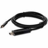 AddOn 6ft (~2m) USB C 3.1 Male to HDMI Male Adapter Cable, Up to 4K 30Hz, Black