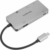 Targus USB-C Multi-Port Single Video Adapter and Card Reader with 100W PD Pass-Thru