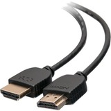 C2G 10ft Plus Series Slim Flexible HDMI Cable with Low Profile Connectors - VW-1 Rated - 1080p 60Hz - M/M - Black
