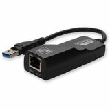 AddOn USB A 3.0 Male to RJ-45 Female Gray & Black Adapter