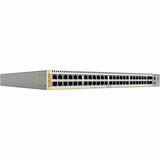 Allied Telesis Ethernet Switch - 48 Ports - Gigabit Ethernet - 10/100/1000Base-T, 1000Base-X - 2 Layer Supported - Twisted Pair, Optical Fiber - PoE Ports - 1U - Rack-mountable