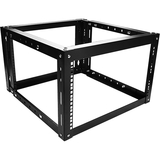 Claytek 6U 800mm Adjustable Wallmount Server Cabinet with 1U 24-port Cat6 Patch Panel