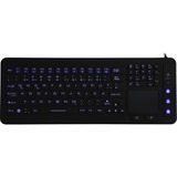DSI WATERPROOF IP68 FULL SIZE LED BACKLIT KEYBOARD WITH TOUCHPAD