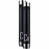 MXL Microphones CR21 PAIR Condenser Microphone for Acoustic Instrument, Piano, Drum, Studio - Matte Black, Black Chrome