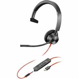 Poly Blackwire 3315 Headset +USB-C/A Adapter TAA