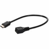 AddOn USB C 3.1 Male to Micro-USB B 2.0 Female Black Adapter