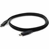 AddOn 1m USB C 3.1 Male to Male Black Cable