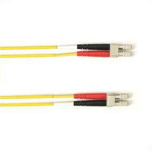 Black Box Fiber Optic Duplex Patch Network Cable - 32.80 ft Fiber Optic Network Cable for Network Device - First End: 2 x LC Network - Male - Second End: 2 x LC Network - Male - 1 Gbit/s - Patch Cable - OFNP, OFNR - 62.5/125 &micro;m - Yellow - TAA Compliant
