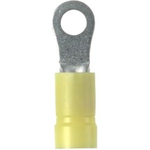 Panduit Terminal Connector - 500 - 1 x Ring Terminal - Tin Plated - Yellow
