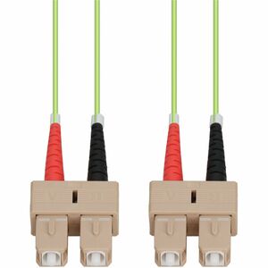 AddOn 7m SC to SC Lime Green OM5 Duplex OFNP (Plenum-Rated) Fiber Patch Cable