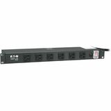 Eaton Tripp Lite Series 1U Rack-Mount Power Strip, 120V, 20A, 5-20P, 12 Outlets (6 Front-Facing, 6-Rear-Facing) 15 ft. (4.57 m) Cord