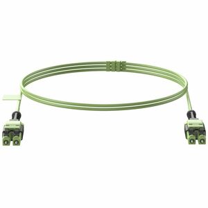 Panduit Fiber Optic Duplex Patch Network Cable - 49.21 ft Fiber Optic Network Cable for Network Device - First End: 2 x LC Uniboot Network - Male - Second End: 2 x LC Uniboot Network - Male - Patch Cable - Plenum, OFNP - Lime