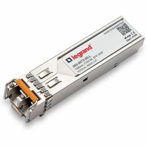 Ortronics Cyan SFP Module - For Optical Network, Data Networking - 1 x LC Duplex 1000Base-CWDM Network - Optical Fiber - Single-mode - Gigabit Ethernet - 1000Base-CWDM - 1 Gbit/s - 80 km Maximum Distance