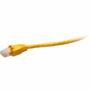 C2G F-Series Cat.6 Patch Network Cable - 6 ft Category 6 Network Cable for Network Device, Router, Hub, Server, Network Adapter, Switch - First End: 1 x RJ-45 Network - Male - Second End: 1 x RJ-45 Network - Male - 1 Gbit/s - Patch Cable - Gold Plated Contact - Riser - 24 AWG - Yellow - TAA Compliant