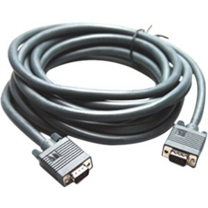 Kramer Molded 15-pin HD (M) to 15-pin HD (M) Cable - 100 ft Coaxial Video Cable for Video Device, Plasma, LCD Monitor - First End: 1 x 15-pin HD-15 - Male - Second End: 1 x 15-pin HD-15 - Male - Shielding - Gold Plated Contact - Black