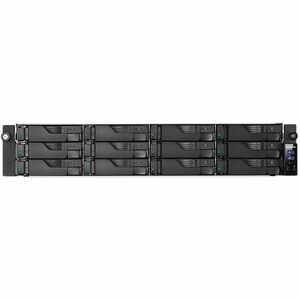 Asustor LOCKERSTOR 12R Pro AS7112RDX - 12 Bay NAS, Quad-Core 3.4-4.6GHz CPU, 4x 1GbE Port, 8GB RAM DDR4, 2U Rackmount Server with redundant Power Supply (Diskless)