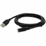 AddOn 30ft USB A 2.0 Male to Female Black Cable