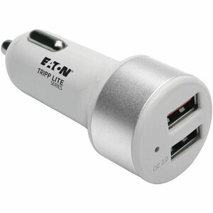 Eaton Tripp Lite Series Dual-Port USB Car Charger for Tablets and Cell Phones with Qualcomm Quick Charge 3.0 Technology