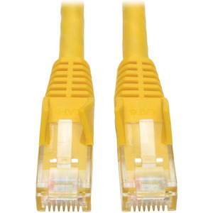 Eaton Tripp Lite Series Cat6 Gigabit Snagless Molded (UTP) Ethernet Cable (RJ45 M/M), PoE, Yellow, 35 ft. (10.67 m)