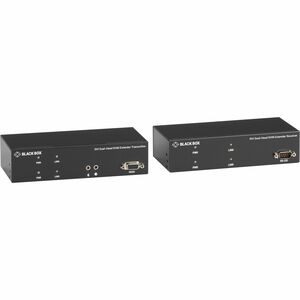 Black Box KVX Series KVM Extender Kit over Fiber - DVI-D, USB 2.0, Serial, Audio, Local Video - 65616.80 ft Range - 1920 x 1200 Maximum Video Resolution - 5 x USB - 6 x DVI - 5 V DC Input Voltage - TAA Compliant