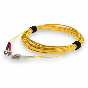 AddOn 5m ST to LC Yellow OM4 Duplex OFNR (Riser-Rated) Fiber Patch Cable