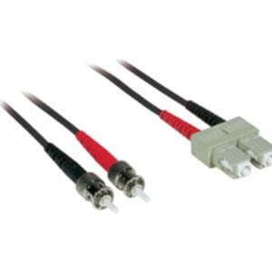 C2G Fiber Optic Duplex Patch Cable - 16.40 ft Fiber Optic Network Cable - First End: 2 x SC Network - Male - Second End: 2 x ST - Male - Patch Cable - 62.5/125 &micro;m - Black