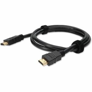AddOn 2m HDMI 1.4 Male to HDMI 1.4 Male Black Cable Which Supports Ethernet Channel For Resolution Up to 4096x2160 (DCI 4K)