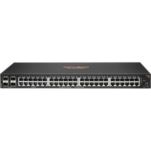 HPE 6100 48G 4SFP+ Switch - 48 Ports - 3 Layer Supported - Modular - 44.20 W Power Consumption - Twisted Pair, Optical Fiber - 1U - Rack-mountable, Wall Mountable - Lifetime Limited Warranty